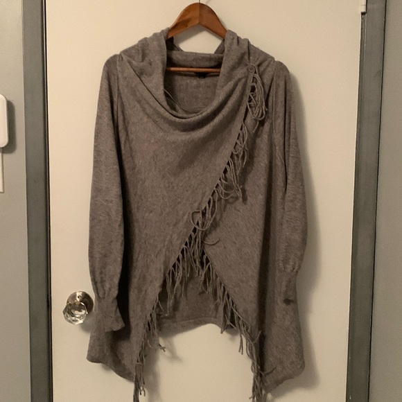 Fringe Cardigan Sweater S - Picture 5 of 9